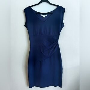 Diane von Furstenberg Bevin Ruched Knit Sheath Dress